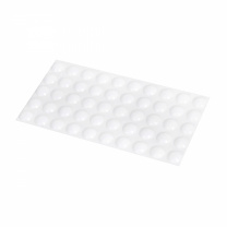 Отбойник силиконовый d10 h=3 AKS (лист = 50 шт.) белый фотография