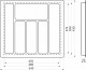 Лоток для столовых приборов 600 LINER 540*430, графит AKS_preview_1