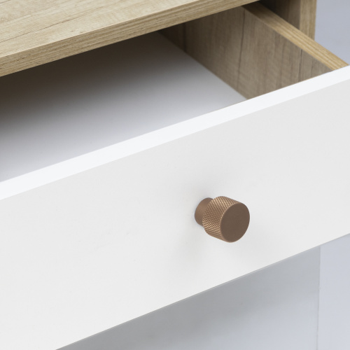 Ручка меб. кнопка мет. FLUID капучино, AKS_7