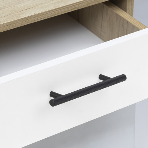 Ручка меб. скоба мет. SNAKE 128 черный матовый, AKS_5