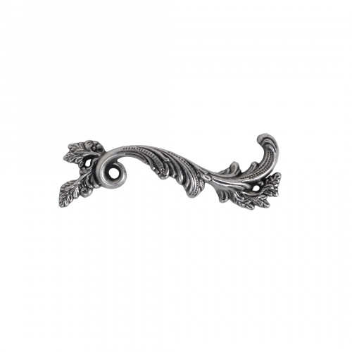 Ручка меб. скоба мет. NATURA 96 античное серебро правая AKS_4