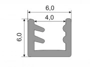 Уплотнитель силиконовый для рамочных фасадов Z-1 _2