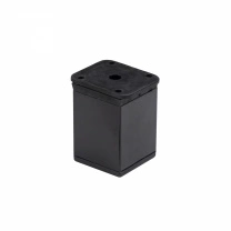 Опора меб. алюм. DAKP-27 h60 с регул. черный AKS фотография