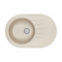Мойка кварцевая, овальная, ST-7601, 760*500мм, беж, Granula фотография