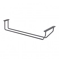 Держатель подвесной для бокалов однорядный 340*65*114, черный AKS фотография