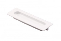 Ручка меб. врезная мет. ENTRO 128 белый, AKS фотография