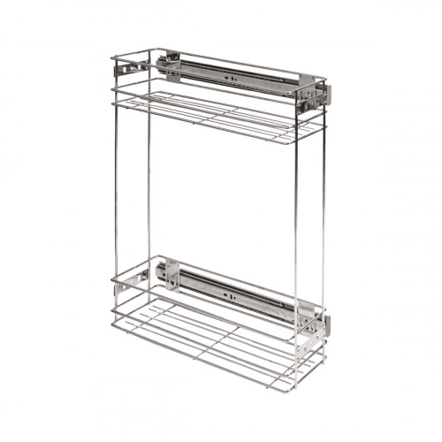 Выдвижная корзина-карго 200 крепл.боковое/универс., хром GRIDLI_3