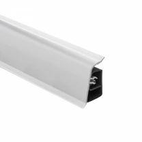 Плинтус ПВХ к столешнику LK алюминий (43) EL-MECH-PLAST (1шт=3м.п.)