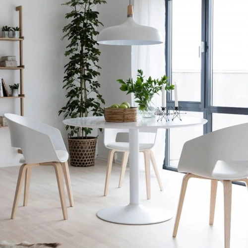 Подстолье TERRA h720 d445, белый AKS_3