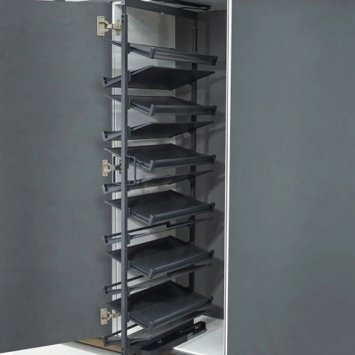 Обувная система поворотная 800 BRUNO h1927-2177 (12 полок), графит PRIME by AKS_4