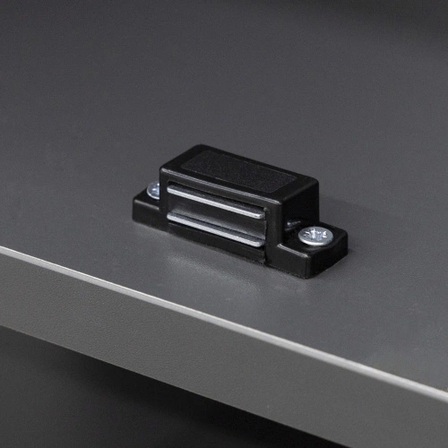 Защелка магнитная мебельная малая AKS чёрная (присадка планки-33мм)_3