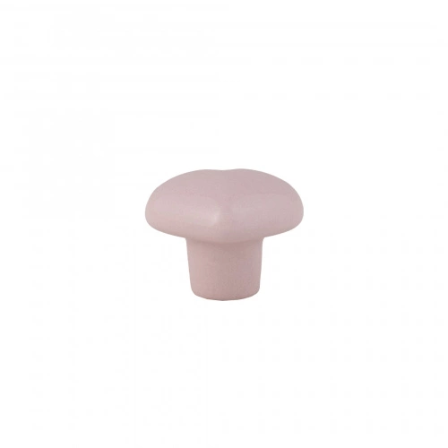 Ручка меб. кнопка керамич. LOVE, розовый, AKS_3