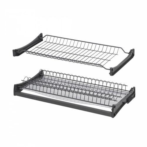 Сушка для посуды 800 HUGO с профилем, графит AKS_1