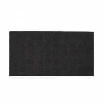 Подкладка самоприлипающая фетровая 15х15мм (1лист-45шт) коричневая Folmag фотография