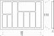 Лоток для столовых приборов 800 PIXEL 735*485, белый AKS_preview_1