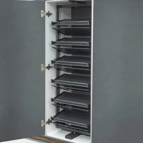 Обувная система поворотная 800 BRUNO h1927-2177 (12 полок), графит PRIME by AKS_3