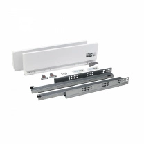 Система ящиков Slimbox AKS L-400 H=128 белый PUSH TO OPEN ДСП16мм фотография