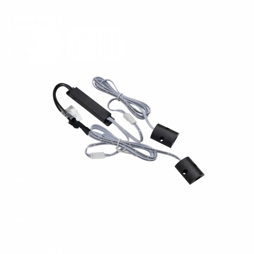 Выключатель бесконтактный на преграду, двойной, накладной, плоский, 12/24V, 60W/100W, черный, AKS_1