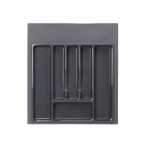 Лоток для столовых приборов 500 TR-01 (440*495*45), графит GRIDLI