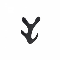 Крючок меб. четырехрожковый мет. KORAL черный матовый AKS