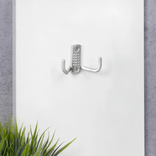 Крючок меб. двухрожковый мет. WP12 хром матовый GRIDLI_5