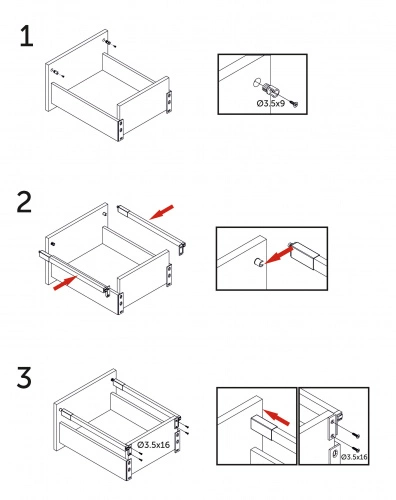 Рейлинг прямоугольный продольный Slimbox AKS L-450 графит_3