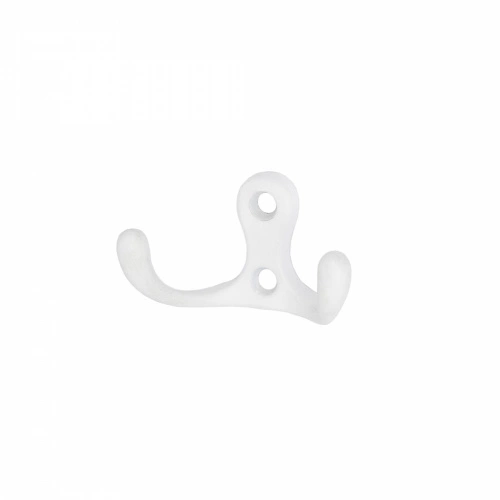 Крючок меб. двухрожковый мет. WP19 белый матовый GRIDLI_1