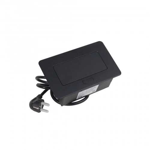 Выдвижной удлинитель Nova 4, 1 розетка, USB A + USB C, черный, AKS_3