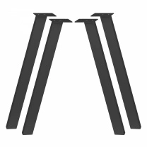 Опора меб. LINK h710, черный AKS (1 компл. = 4 шт.) фотография