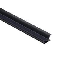 Профиль алюминиевый CAPELLA-3018B накладной с черным экраном, цвет черный, 2м (для 18 ДСП), AKS