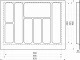 Лоток для столовых приборов 700 PIXEL 635*485, белый AKS_preview_1