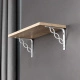 Полкодержатель мет. INFINITY 150*150*20*3, белый AKS_preview_1