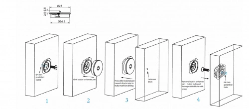 Соединитель для панелей кнопочный Кондуктор (уп/100шт) SISO_2