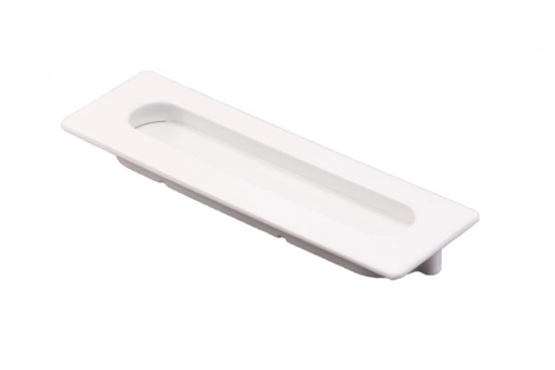 Ручка меб. врезная мет. ENTRO 128 белый, AKS_1