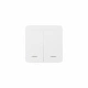 Выключатель беспроводной, с реле, 2 клавиши, белый, AKS_preview_1