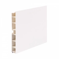 Цоколь мебельный ПВХ h=150 белый L=4000мм, РФ фотография