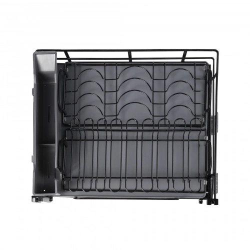 Выдвижная корзина-сушка 600 DARK LINE, черный AKS_3