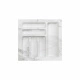Лоток для столовых приборов 500 MARBLE 435*430, бело-серый мрамор AKS_preview_1