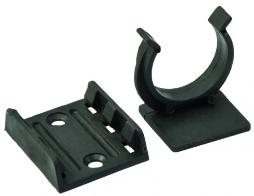 Крепление опоры кухонной пласт. (клипса+подклипсник), черный LEBA_1