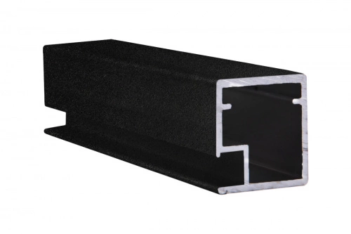 Профиль алюминиевый для рамочных фасадов Z-1 черный муар (L-6000) АЛЮТЕХ_1