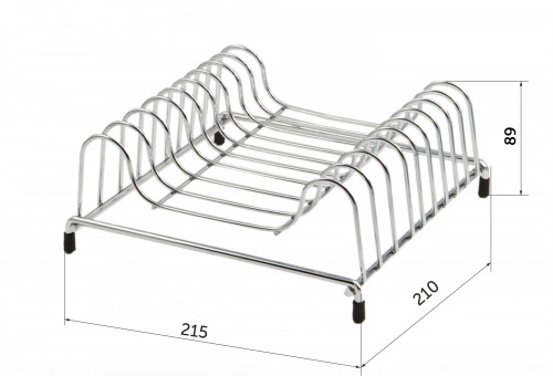 Сушка настольная для посуды 215*85*210, хром AKS_2