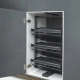 Обувная система поворотная 800 BRUNO h1037-1287 (6 полок), графит PRIME by AKS_preview_1