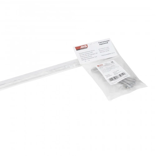 Светильник светодиодный, нарезной, 10*10мм, 8W/m, 12V, 4000K (нейтральный белый), 3м, алюминий, AKS_4