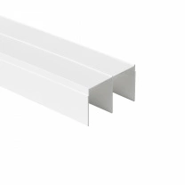 Профиль алюминиевый SENATOR белый гляней направляющая верхн. АЛЮТЕХ (L=6000) (07.RAL9016) фотография