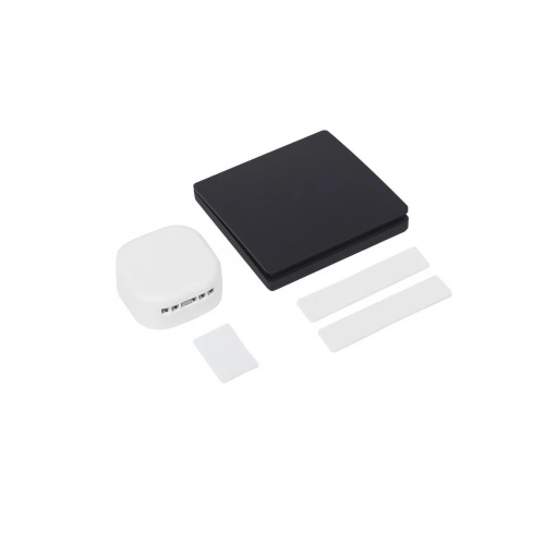 Выключатель кинетический, с реле, 1 клавиша, черный, AKS_3