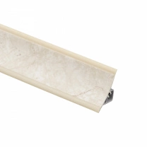 Плинтус ПВХ к столешнику LР мрамор светлый (104) EL-MECH-PLAST (1шт=3м.п.) фотография