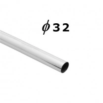 Труба d32 L-3000 (1,80кг/1,0мм), хром AKS фотография