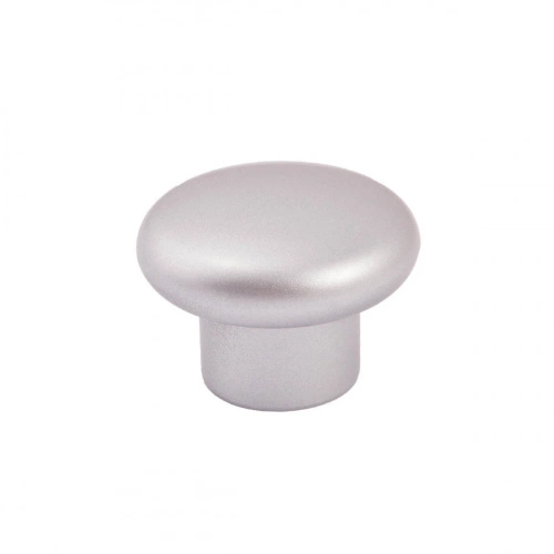 Ручка меб. кнопка пластик. PK01/K1 металлик AKS_1