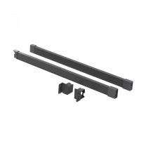Рейлинг прямоугольный продольный Slimbox Evolution L-400 графит фотография
