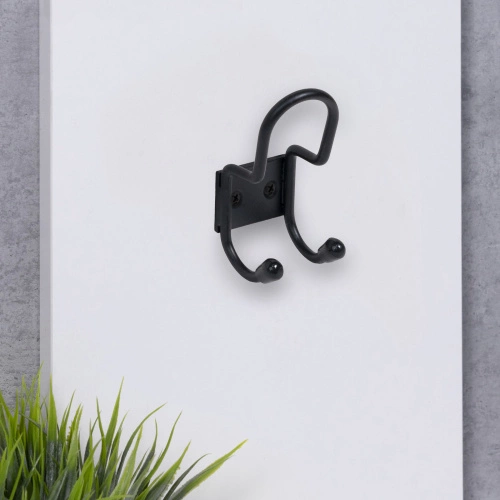 Крючок меб. трехрожковый мет. PRYT черный AKS_5